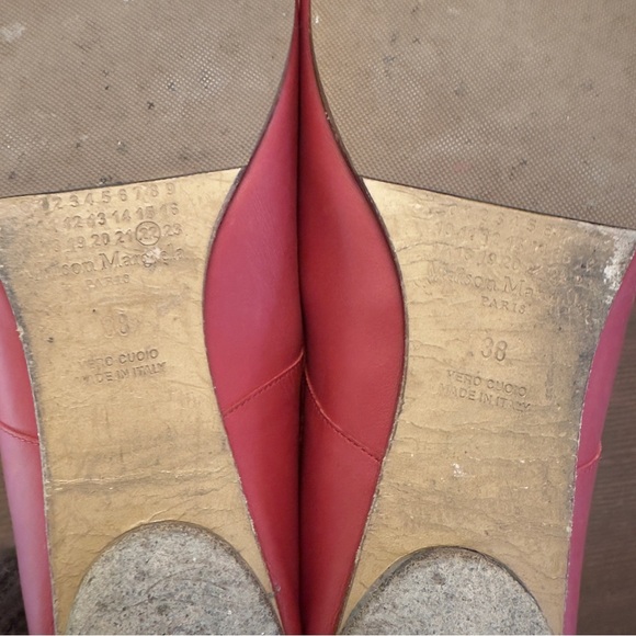 Maison margiela red tabi ballet flats - Picture 4 of 6